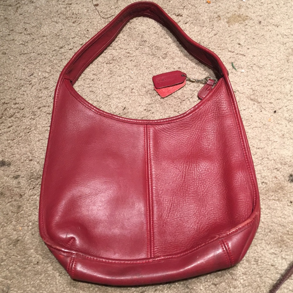 Vintage authentic leather Coach purse.